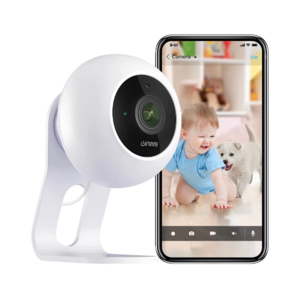 Indoor Security Camera, Baby Monitor Wi-Fi Smart Home IP Camera w/ Motion Detect